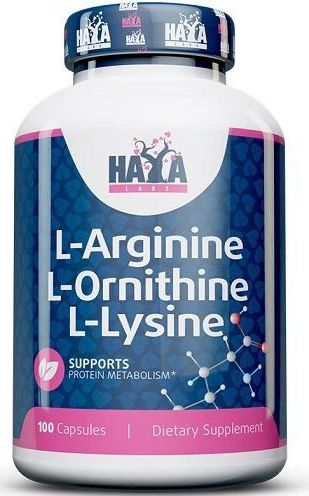 L-Arginine, L-Ornithin & L-Lysine Haya Labs 100caps