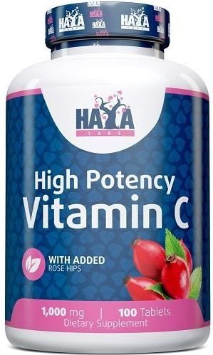 Vitamin C With 1000mg Rose Hips Haya Labs 100tabl