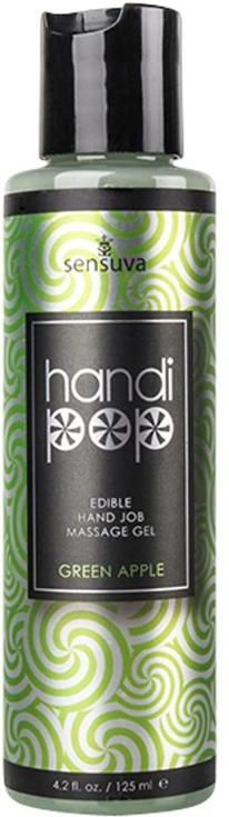 Sensuva - Handipop Handjob Massage Gel Groene Appel 125 ml