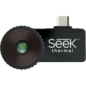 Seek Thermal CompactXR goedkope warmtebeeldcamera met uitgebreid gezichtsbereik, USB-C-aansluiting en waterdichte beschermbehuizing, compatibel met Android smartphones - zwart