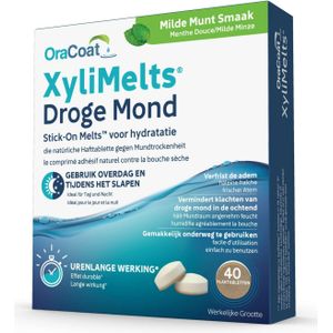 OraCoat Xylimelts voor Droge Mond Milde Munt