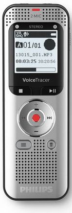 Philips Voice Tracer DVT2050/00 dictaphone Flashkaart Zilver