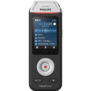 Philips Dictafoon Voicetracer 4 Gb (dvt2810)