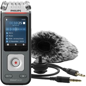 Philips Voicetracer audio-recorder ter verbetering van de geluidskwaliteit in een video, video-opnamekit, DVT7110