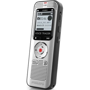 Philips DVT2010 VoiceTracer Audiorecorder - Stereo MP3- en PCM, 8GB, USB