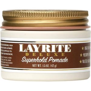 Layrite - Superhold Pomade - 42gr - Gel-pommade - Waterbasis - Sterke Hold