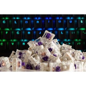 Glorious Gaming - Kailh Pro Purple - Mechanische Toetsenbordschakelaars - Paars - 50g Actuatiekracht, 3-pins Montage, SMD-LED Compatibel