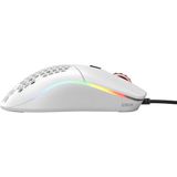 Glorious PC Gaming Race Model O (regular) - Muis voor gaming - Optisch - 6 knoppen - 12 000 dpi - Mat wit