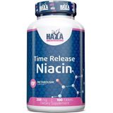 Haya Labs - Niacin Time Release - Vitamine B3 - 100 tabletten - 250 mg per tablet