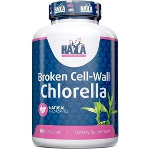 Haya Labs - Broken Cell Wall Chlorella - 100 Capsules
