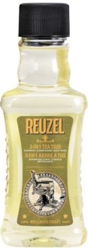 Reuzel - 3-in-1 Tea Tree - Shampoo - 100 ml - Conditioner & Body Wash