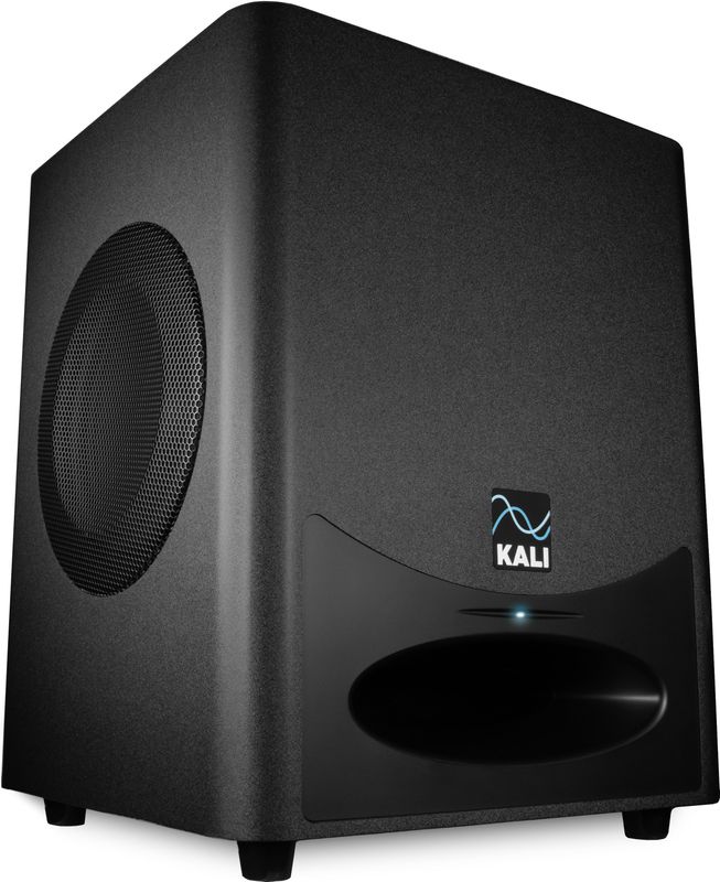 Kali Audio WS-6.2, actieve studio-subwoofer (dubbele 6,5 inch lange hub-woofer, ruimtebesparend premium design, geluidsdruk tot 120 dB, indrukwekkende frequentierespons van 27 Hz), zwart