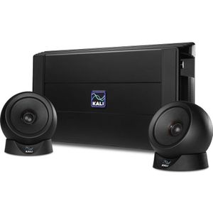 Kali Audio IN-UNF, Ultra Nearfield Monitoring System, nieuw luidsprekersysteem, desktopomgevingen, afmetingen subwoofer: 49,4 x 15,8 x 13,3 cm, zwart