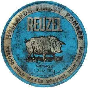 Reuzel - Pomade Blauw - Haarwax - 35 gram - Sterke Hold - Hoge Glans