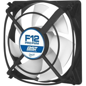 ARCTIC F12 Pro PWM Computer behuizing Ventilator 12 cm Zwart, Wit