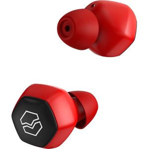 V-MODA Hexamove Lite draadloze hoofdtelefoon, bedien je geluid, oproepen tegen, toegang tot spraakassistenten, rood
