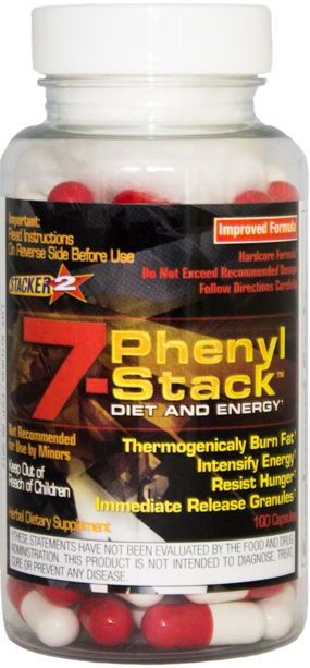 Stacker - 7-Phenyl - Voedingssupplement - 100 capsules
