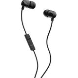 Skullcandy Jib In-ear hoofdtelefoon met geluidsisolatie met microfoon en afstandsbediening voor handsfree bellen, licht, stereogeluid en verbeterde basis, zwart