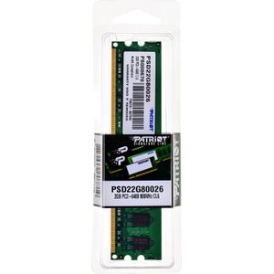 Patriot - Handtekeninglijn - RAM - Groen - 1 x 2GB, 800 MHz, DDR2, DIMM 288 pin