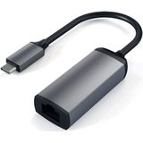 Satechi - USB-C naar Gigabit Ethernet Adapter - Space Grey - Gigabit Snelheid