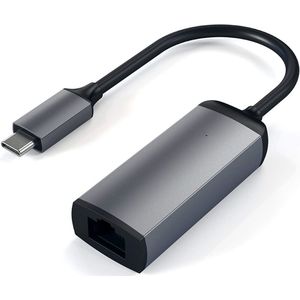 Satechi - USB-C naar Gigabit Ethernet Adapter - Space Grey - Gigabit Snelheid