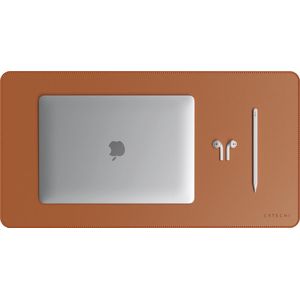 Satechi Eco lederen bureau mat Bruin