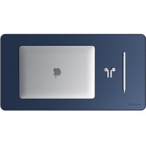 SATECHI Inlet Leather Desk Mat blauw (ST-LDMB)