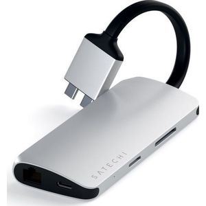 Satechi ST-TCDMMAS (USB C), Docking station + USB-hub, Zilver