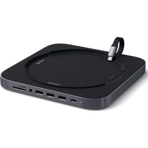 Satechi Aluminium Mac Mini standaard met ingebouwde Hub - Space Gray