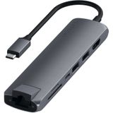 Satechi Type-C Slim Multiport Ethernet Adapter - Hub - Space Grey