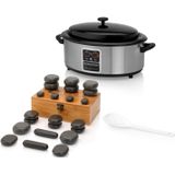 ZenGrowth - Hotstoneset - 22 Hotstones - 6 Liter Hotstone Heater - Elektronisch Display - Digitale Temperatuurregeling