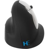 r-go HE Ergo Vertical Mouse Größe L rechts Maus ergonomisch kabellos schwarz, silber