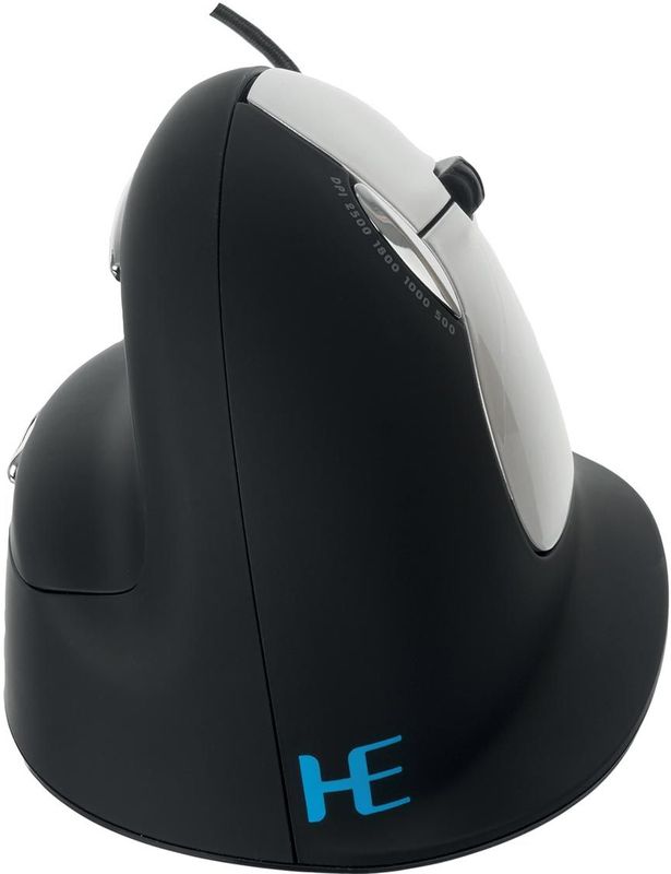 R-Go HE ergonomische muis, large, met draad, voor rechtshandigen