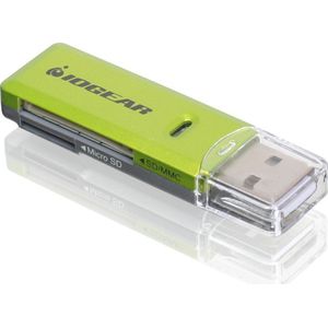 Iogear - GFR204SD - Geheugenkaartlezer - Groen - USB 2.0