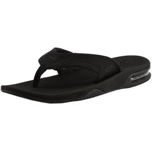 Reef Fanningall Black Heren Slippers - Zwart