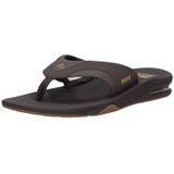 Reef Fanningbrown/Gum Heren Slippers - Zwart/Bruin - Maat 44