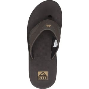 Reef Fanningbrown Gum Heren Slippers - Zwart Bruin