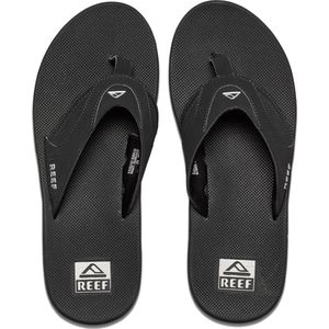 REEF Fanning teenslippers zwart
