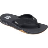 Reef Fanning Slide Heren Slippers - Zwart/Zilver