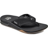 Reef Fanning Slide Heren Slippers - Zwart/Zilver