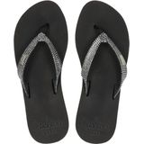 REEF - Reef Star Cushion Sassy - Teenslippers - Zwart/Zilver