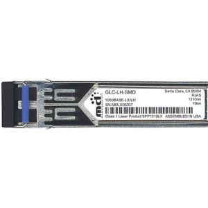 Cisco - GLC-LH-SMD - Monomode SFP Fiber Module - Zwart - Snelheid 1000 Mbit/s
