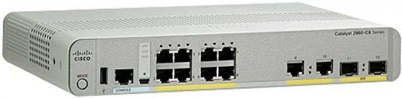 Cisco - Cat 2960-Cx 8P - Switch - Wit - Unmanaged, L2, 12 Gbit/s Switchingcapaciteit