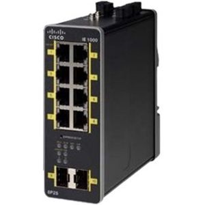 Cisco IE-1000-8P2S-LM netwerk-switch Managed Gigabit Ethernet (10/100/1000) Power over Ethernet (PoE) Zwart