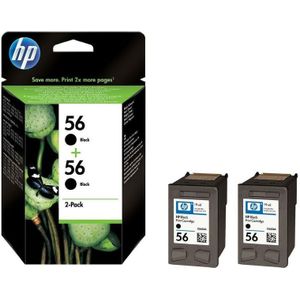 HP 56 inktcartridge 2 stuk(s) Origineel Hoog (XL) rendement Foto zwart