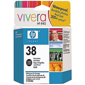 HP 38 inktcartridge 1 stuk(s) Origineel Normaal rendement Foto zwart