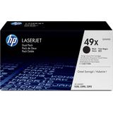 HP 49X tonercartridge 2 stuk(s) Origineel Zwart