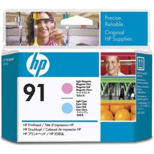 HP C9462A nr. 91 printkop licht magenta / licht cyaan (origineel)