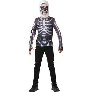 Rubie's Officieel Fortnite Skull Trooper kostuum kit, gaming skin, small (140 cm)