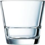 Arcoroc Waterglazen/Drinkglazen - 6x stuks - tumblers - 210 ml - transparant - stapelbaar